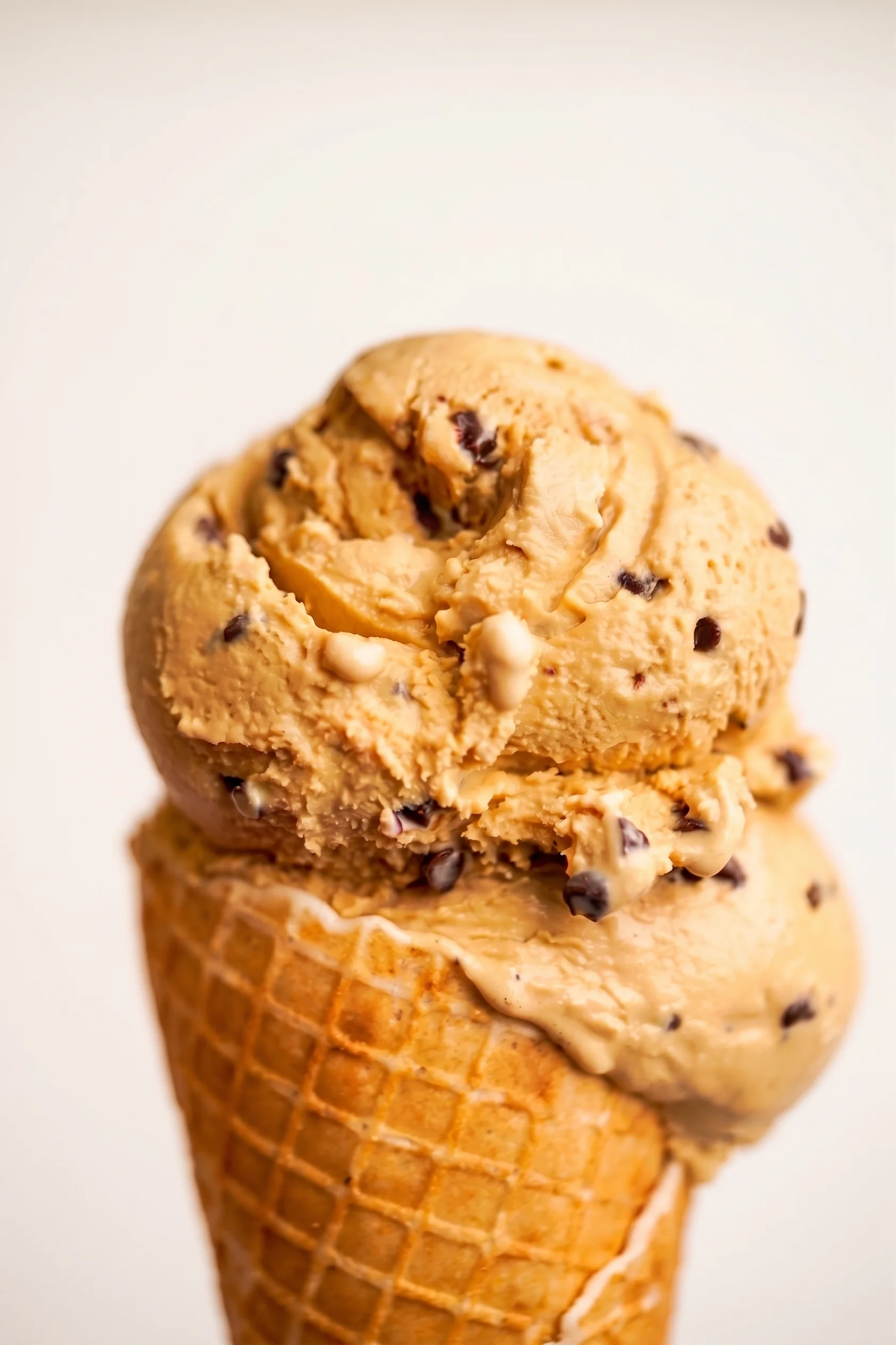 A Glacier ice cream cone